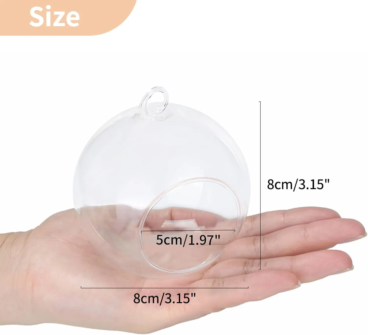 12 Pcs 3.15"/ 8cm Hanging Glass Tealight Holder Globe Plant Terrariums Glass Orbs Air Plants Tea Light Candle Holders Home Decor Indoor Outdoor Garden DIY Gifts (9 Pcs   3 Pcs)