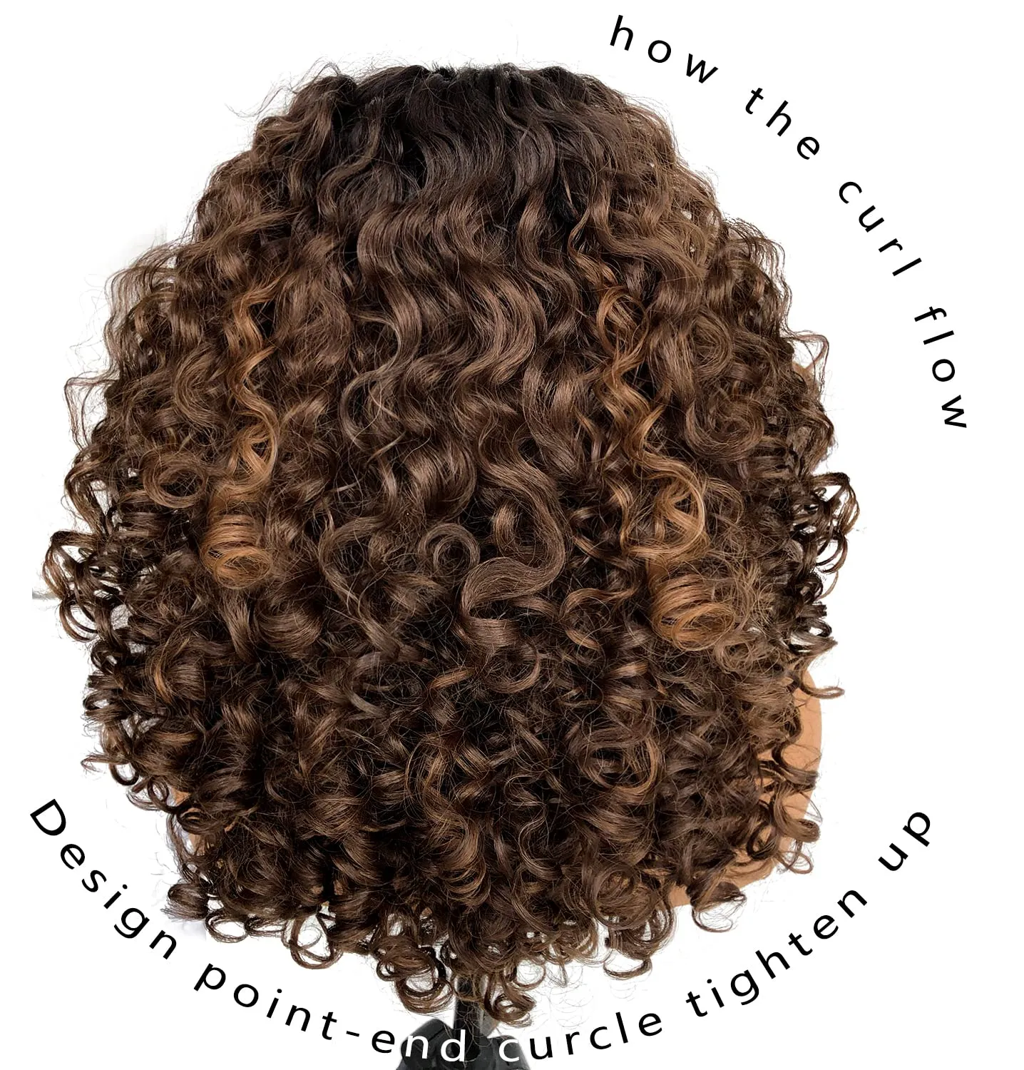 16inch Skunk Strip Blonde Highlights Curly Lace Front Wig Human Hair Blend Pre Plucked Synthetic HD Lace Short Curly Wigs for Black Women
