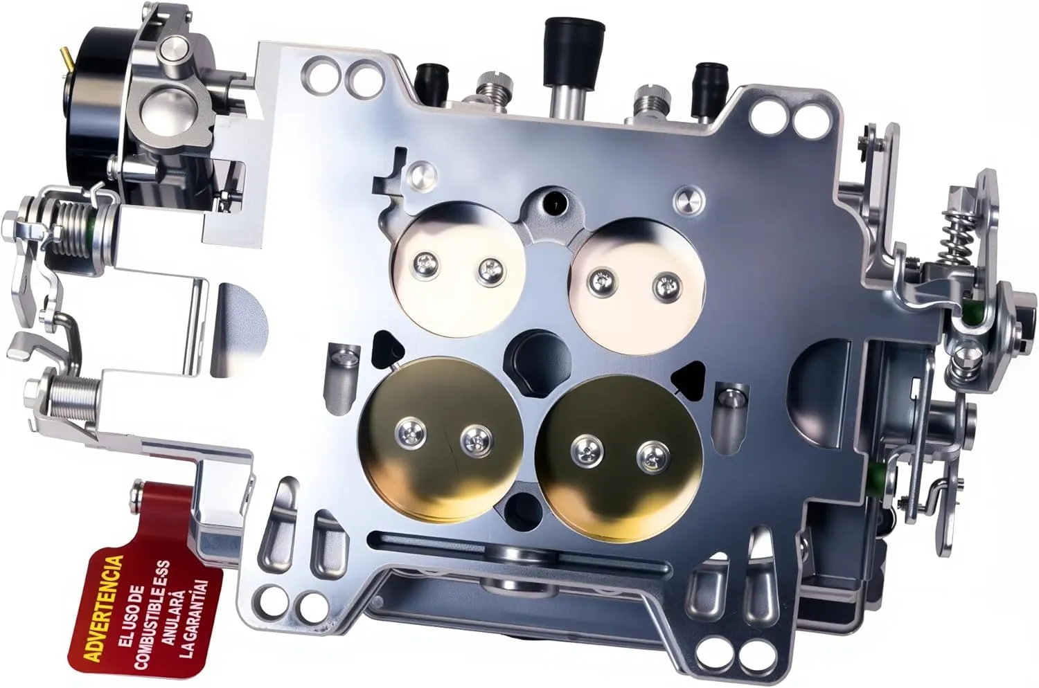 1906 AVS2 650CFM 4 Barrel AFB-style Square Bore Carburetor Replacement for Edelbrock 1906 AVS2 650 CFM Carburetor With Annular Booster Electric Choke, Satin Finish (1906-650)