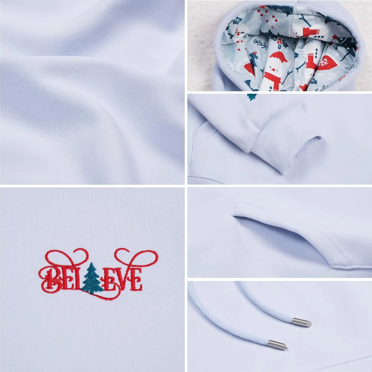 2025 Embroidered Christmas Sweatshirt for Women Long Sleeve Crewneck Pullover Casual Graphic Sweaters Top