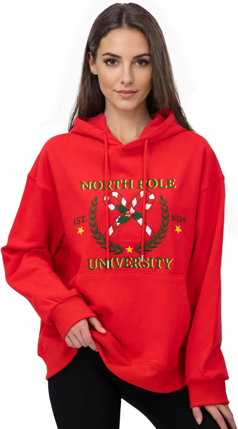 2025 Embroidered Christmas Sweatshirt for Women Long Sleeve Crewneck Pullover Casual Graphic Sweaters Top