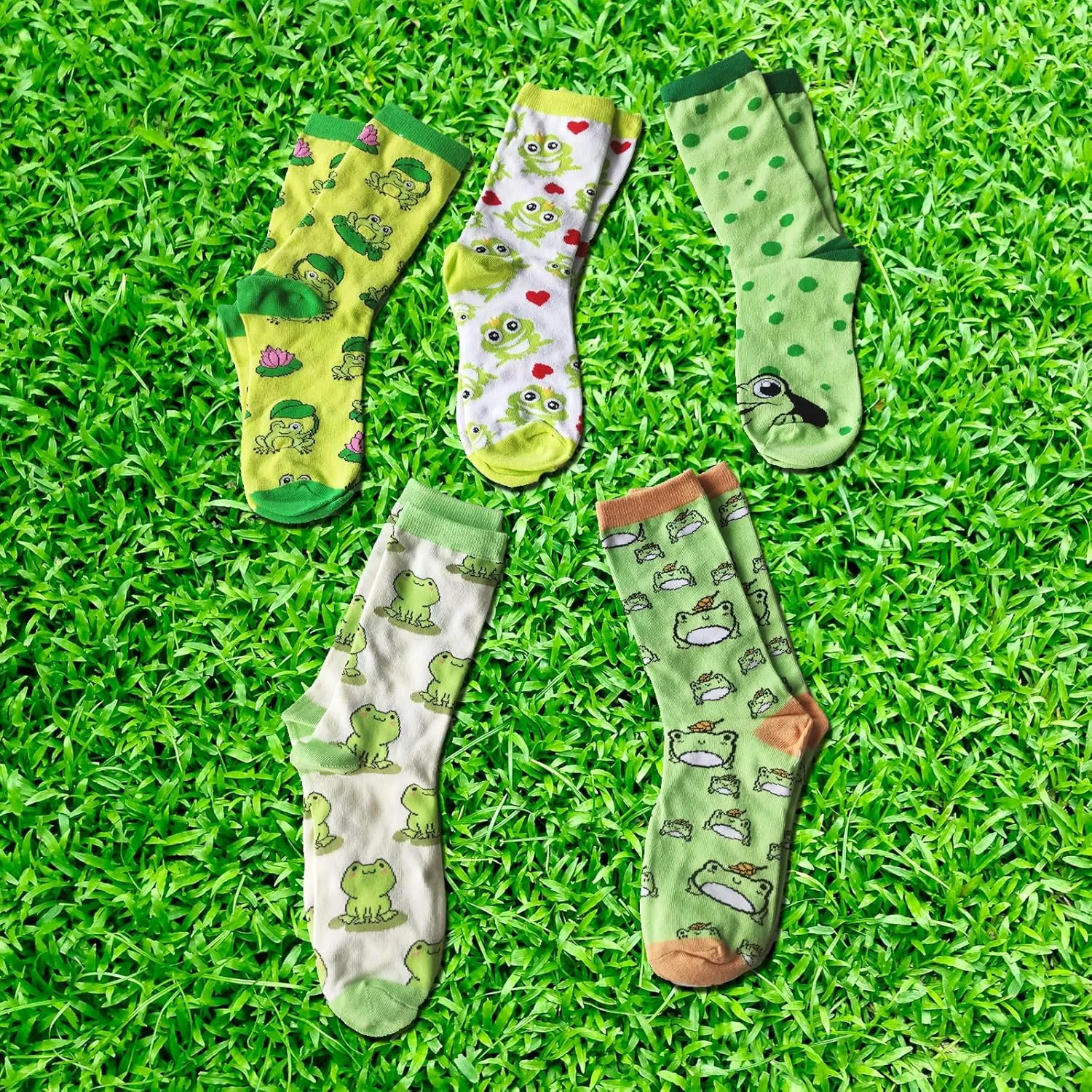 5 Pairs Cute Socks Set Gifts For Women Men,Funny Novelty Crew Casual Sock