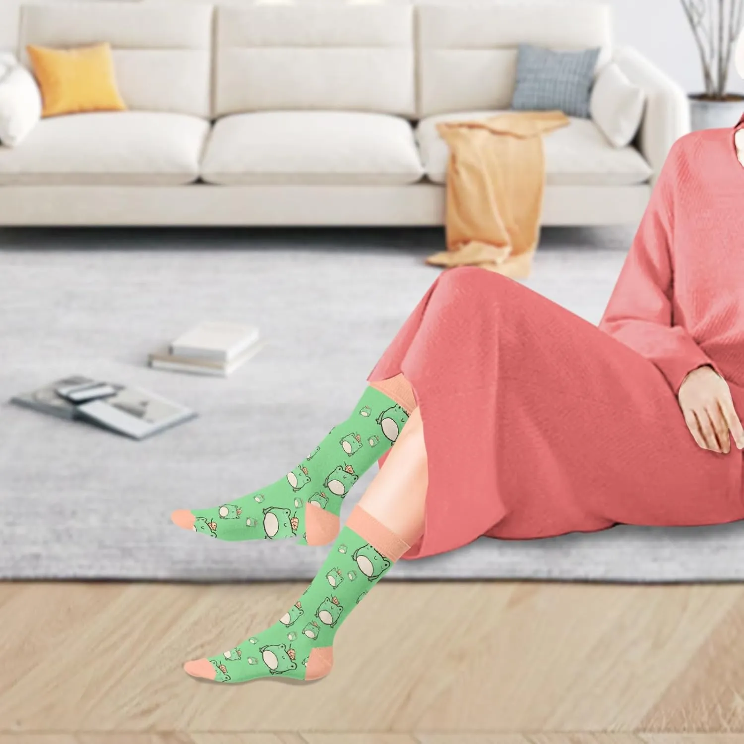 5 Pairs Cute Socks Set Gifts For Women Men,Funny Novelty Crew Casual Sock