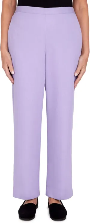 Alfred Dunner Women's Womens Corduroy Pull-On Straight Leg Regular Length Pant
