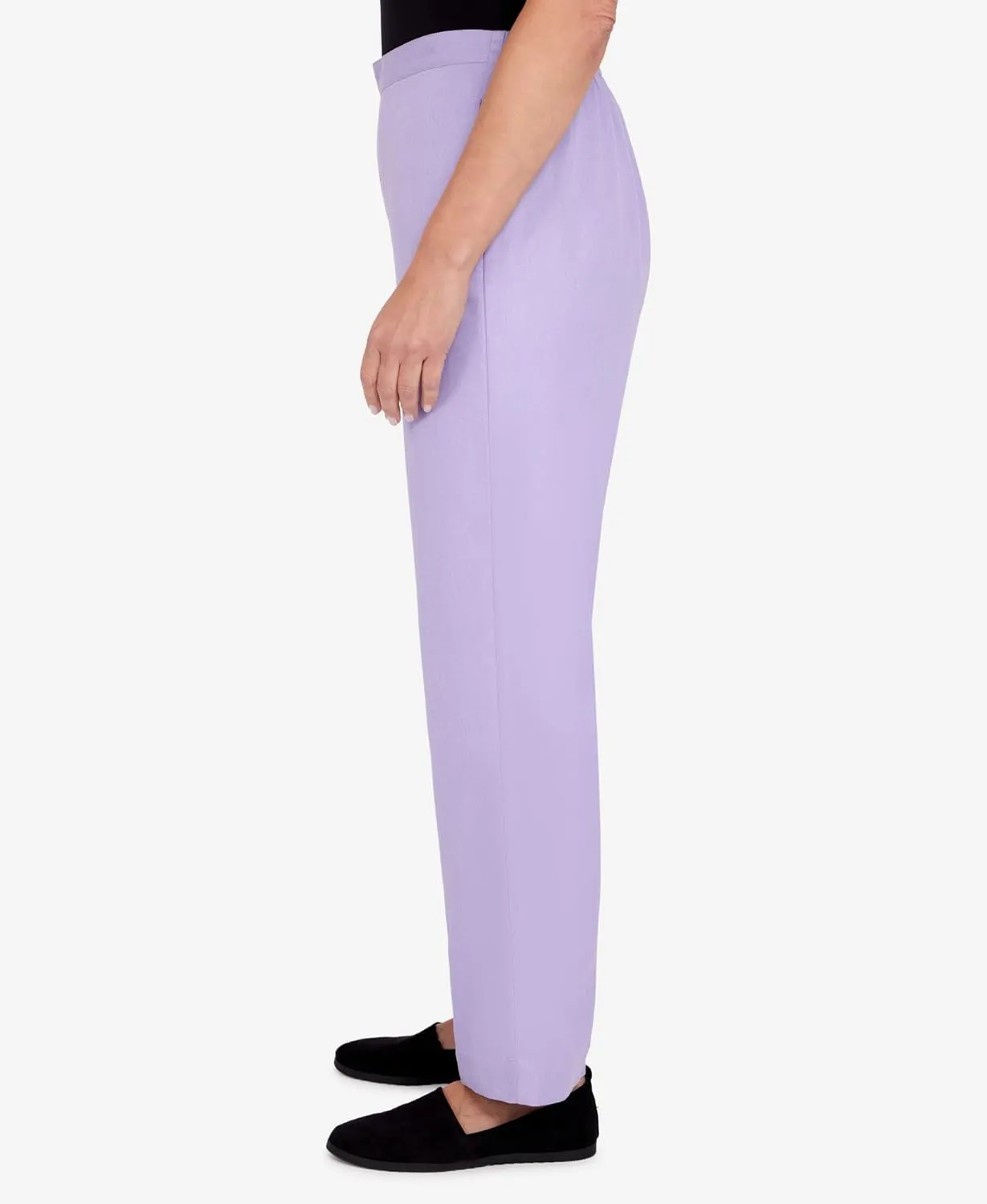 Alfred Dunner Women's Womens Corduroy Pull-On Straight Leg Regular Length Pant