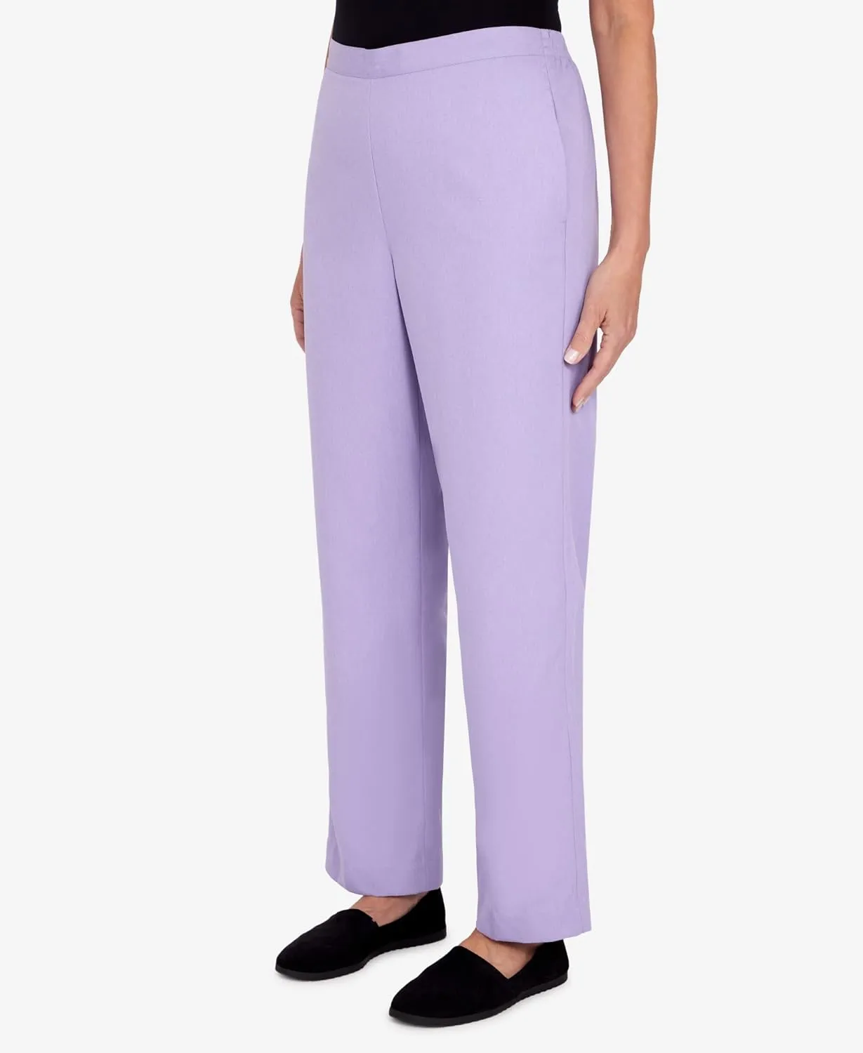 Alfred Dunner Women's Womens Corduroy Pull-On Straight Leg Regular Length Pant