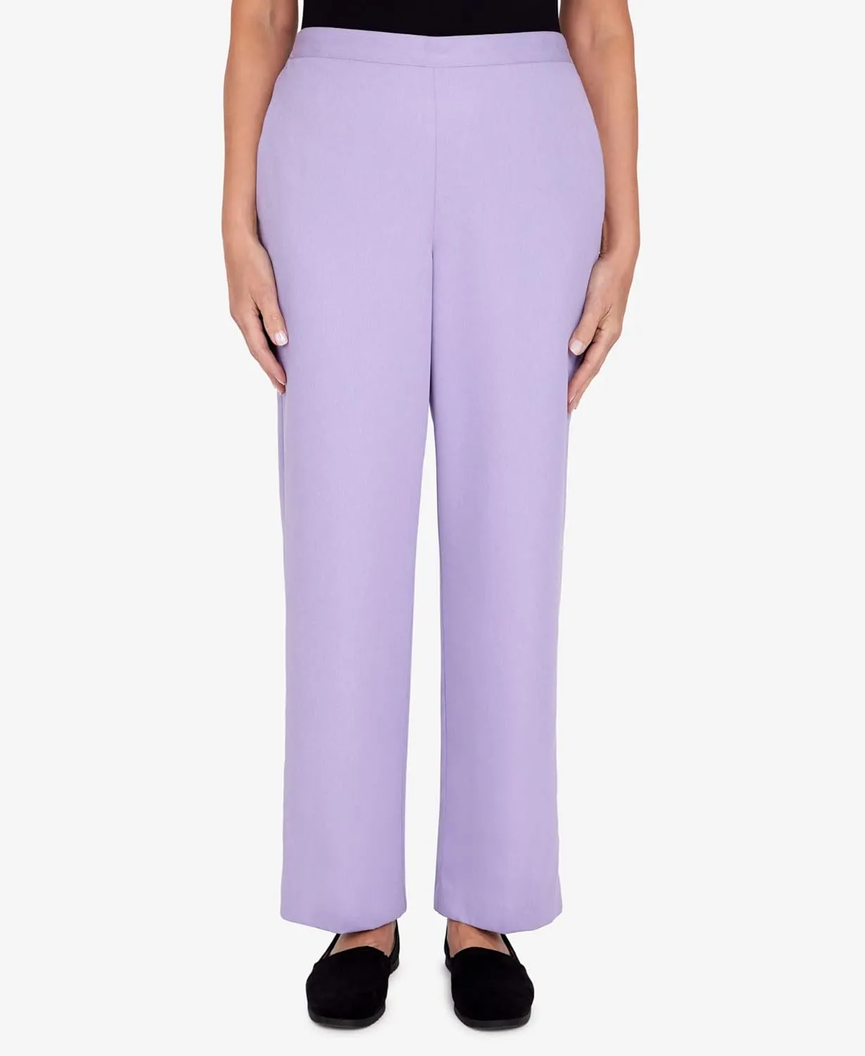 Alfred Dunner Women's Womens Corduroy Pull-On Straight Leg Regular Length Pant