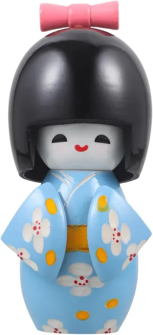 Alipis Kimono Doll Wood Doll Home Decor Home Crafts Traditional Decor Japanese Desktop Ornament Japanese Wood Kimonos Doll Kimonos Sculptures Figurines Kimonos Figurines Shop Decor