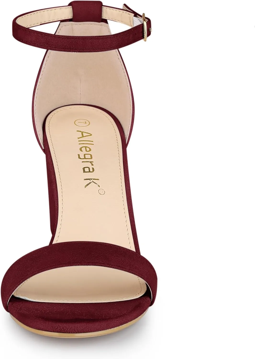 Allegra K Women's Buckle Ankle Strap High Chunky Heels Sandals