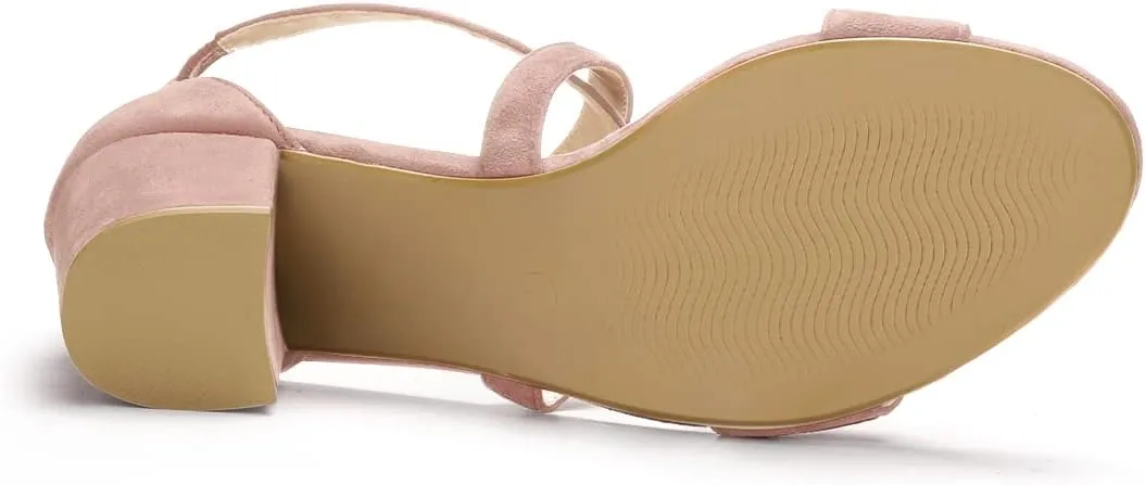 Allegra K Women's Crisscross Ankle Strap Block Heel Sandals