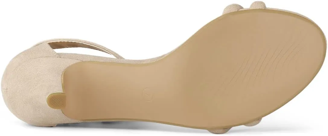 Allegra K Women's Kitten Heel Ankle Strap Sandals Shoes