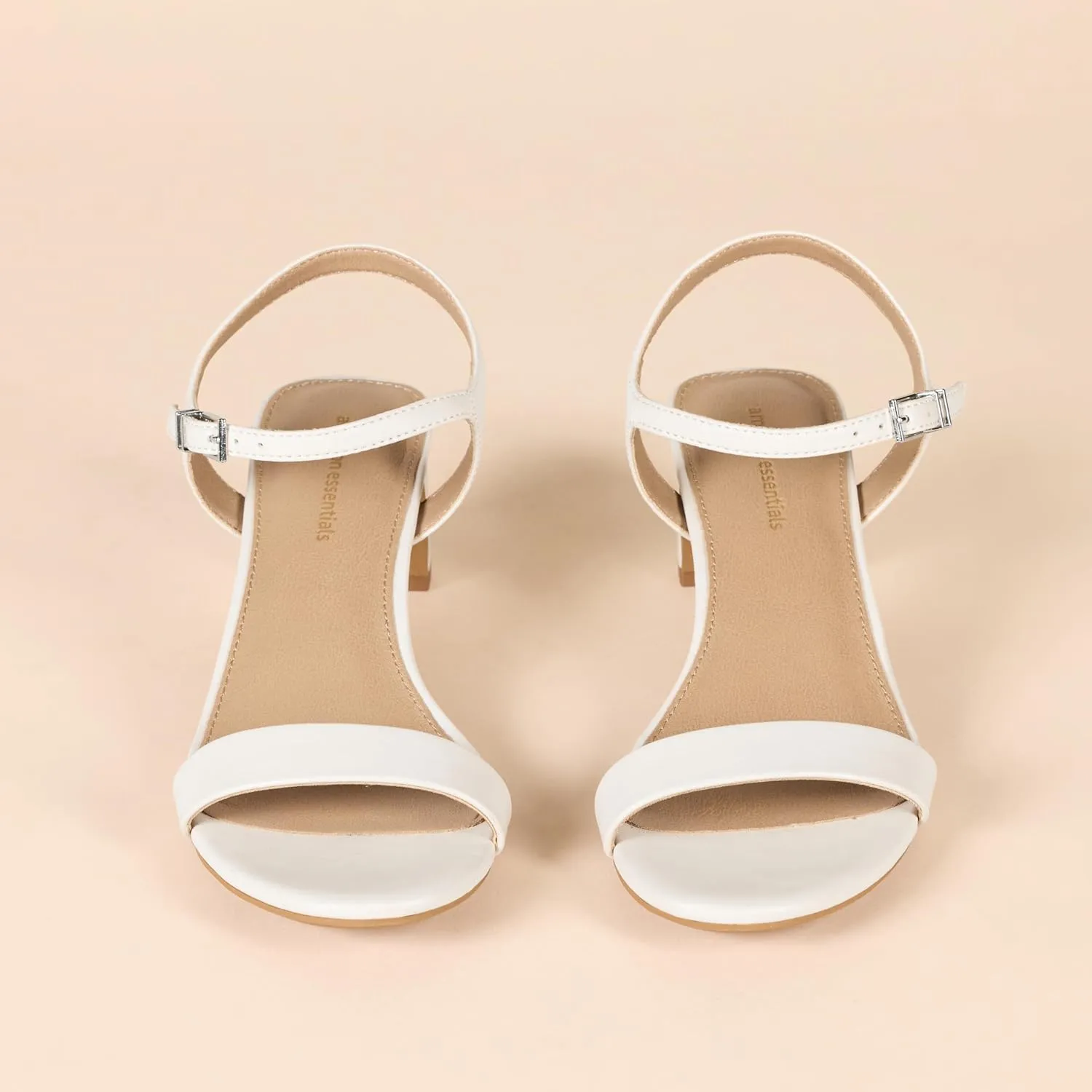 Amazon Essentials Women's Ankle Strap Low Heel