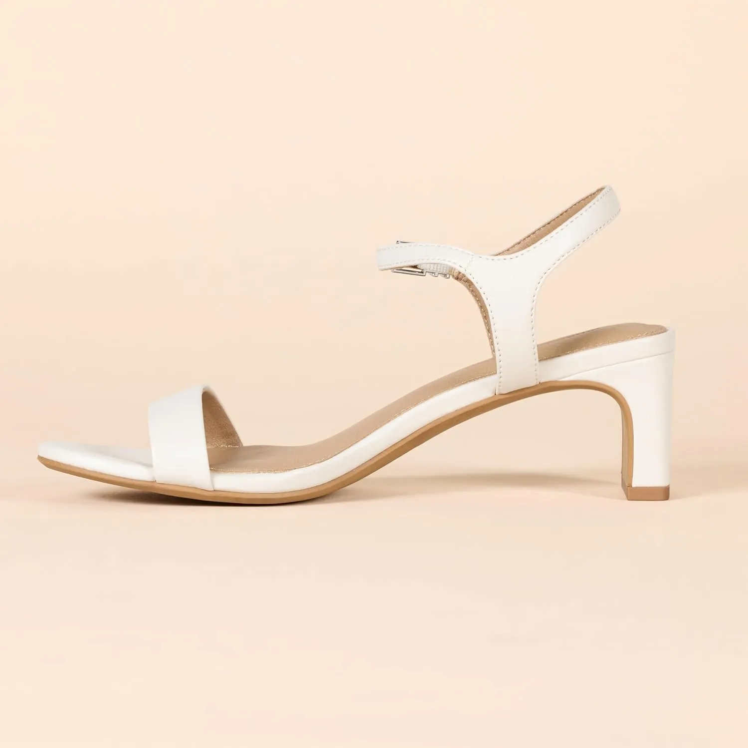 Amazon Essentials Women's Ankle Strap Low Heel
