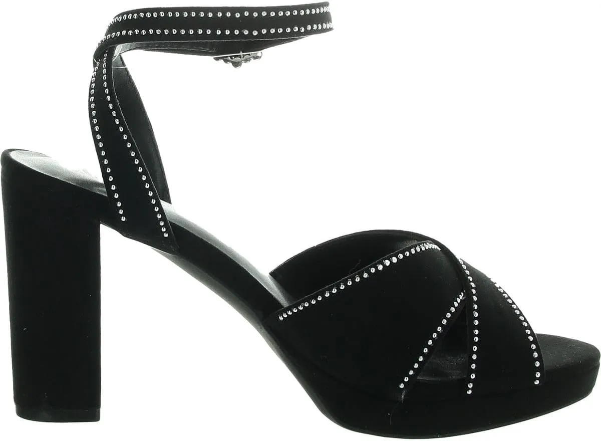 Anne Klein Womens Akventura Snake Print Casual Ankle Strap