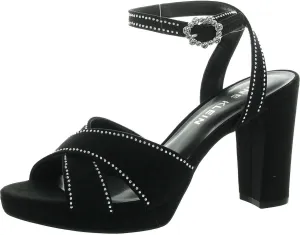 Anne Klein Womens Akventura Snake Print Casual Ankle Strap