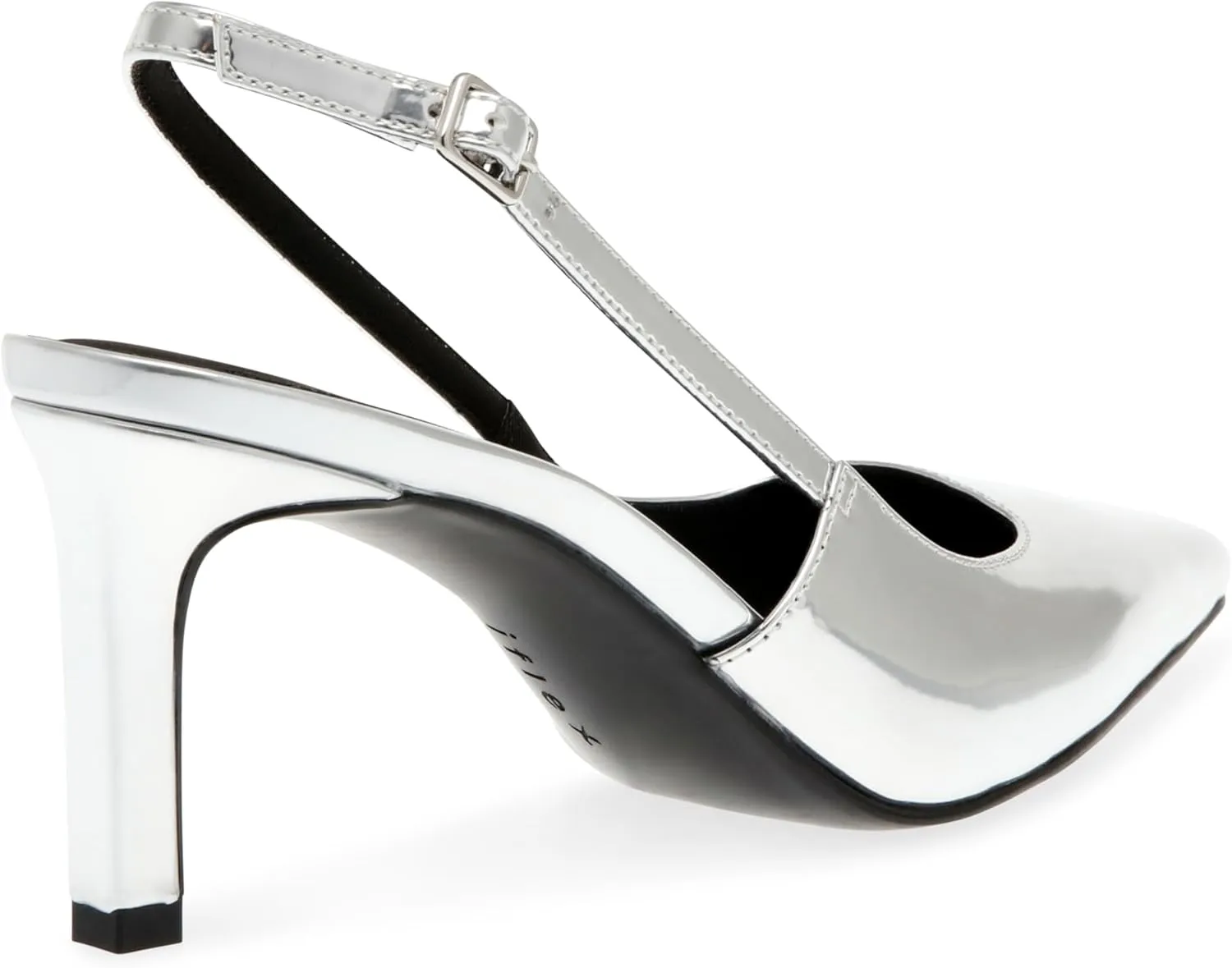 Anne Klein Womens Rosel Patent Square Toe Slingback Heels
