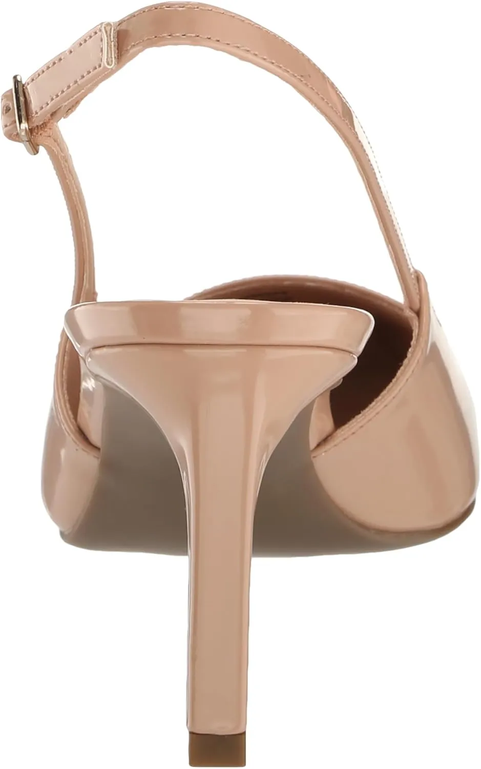 Anne Klein Womens Rosel Patent Square Toe Slingback Heels