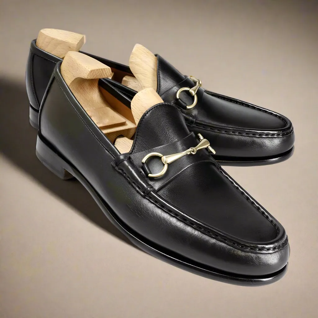 Arlo Black Horsebit Loafer