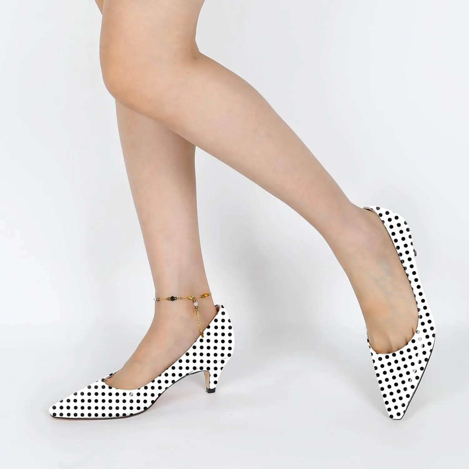 AUMOTED Women's Shoes Low Heels Square Toe Kitten Heel Daily Pumps 2 Inch Dressy Shoes