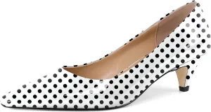 AUMOTED Women's Shoes Low Heels Square Toe Kitten Heel Daily Pumps 2 Inch Dressy Shoes