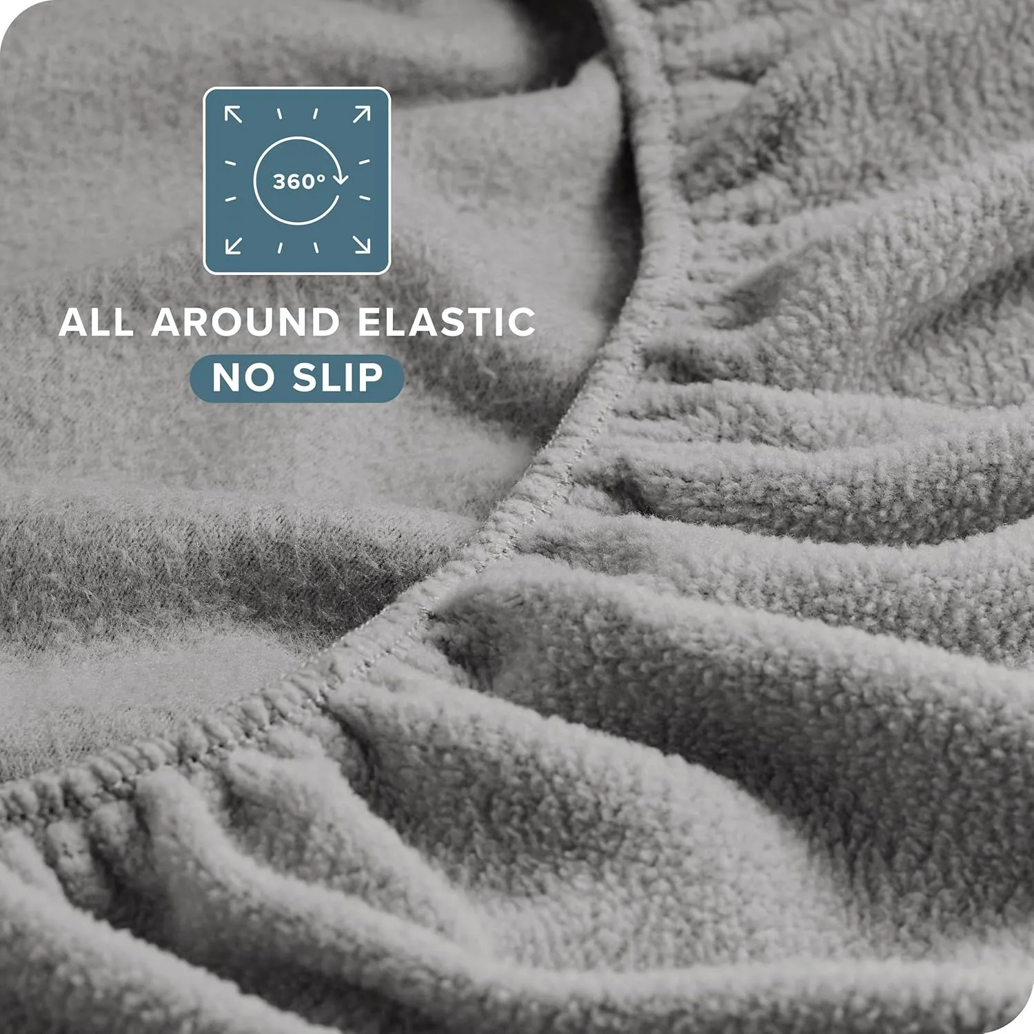 Bare Home Super Soft Fleece Sheet Set - King Size - Extra Plush Polar Fleece, No-Pilling Bed Sheets - All Season Cozy Warmth (King, Light Grey)