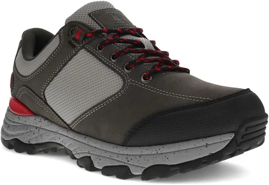 Bass Mens Trailway Lo Outdoor Walking Hiking Shoe, Charcoal/Black, 10 M