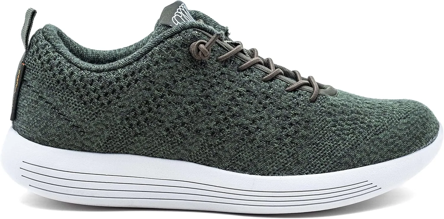 Belmont Unisex Merino Wool Footwear - Slip-On or Lace-Up Sneaker for Comfort, Support, Lightweight, Soft, Moisture Wicking, and Breathability