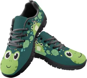 Bigcardesigns Womens Lightweight Athletic Fashion Sneaker Jogging Running Sports Shoes Colorful Floral Design