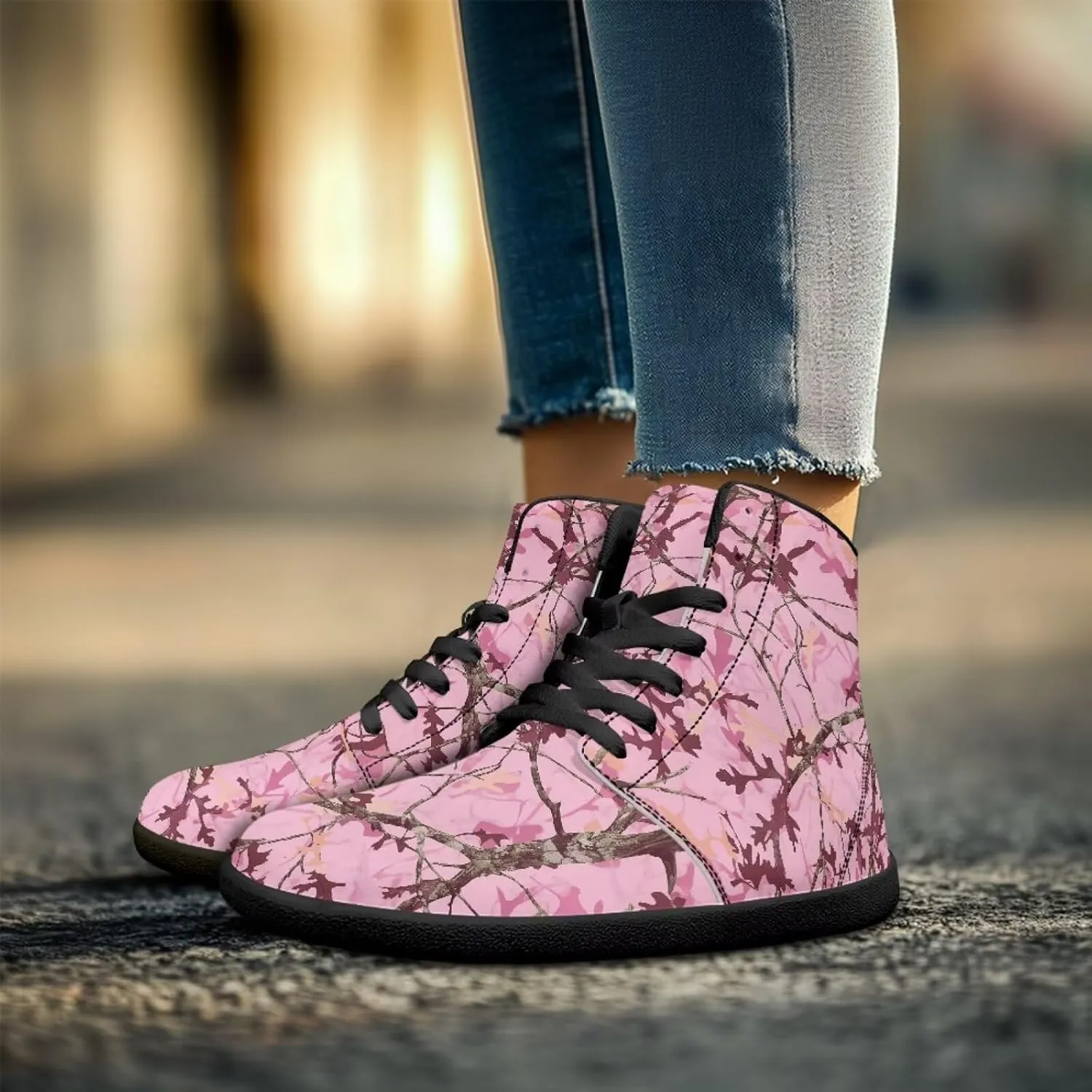 Binienty Women Men High Top Minimalist Barefoot Shoes Zero Drop Sole Outdoor Ankle Boot Shoes