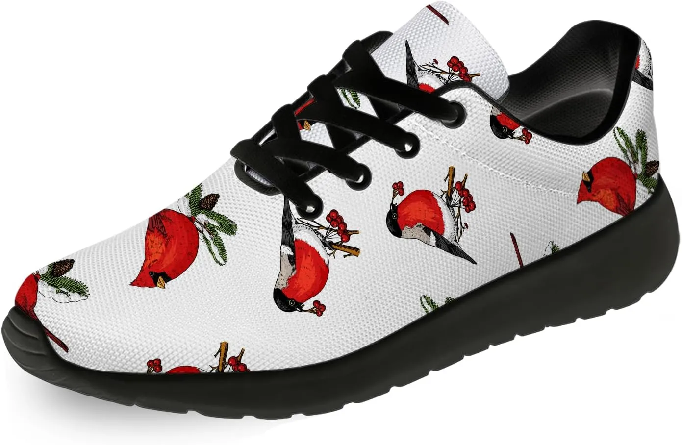 Bird Print Shoes for Men Women Lightweight Comfort Running Tennis Walking Sneakers Bird Lover Gifts for Him Her