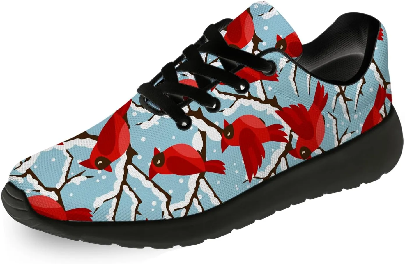 Bird Print Shoes for Men Women Lightweight Comfort Running Tennis Walking Sneakers Bird Lover Gifts for Him Her
