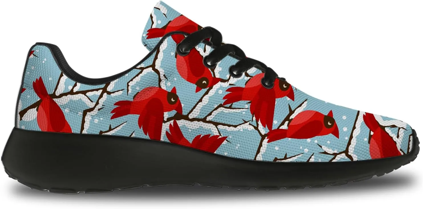Bird Print Shoes for Men Women Lightweight Comfort Running Tennis Walking Sneakers Bird Lover Gifts for Him Her