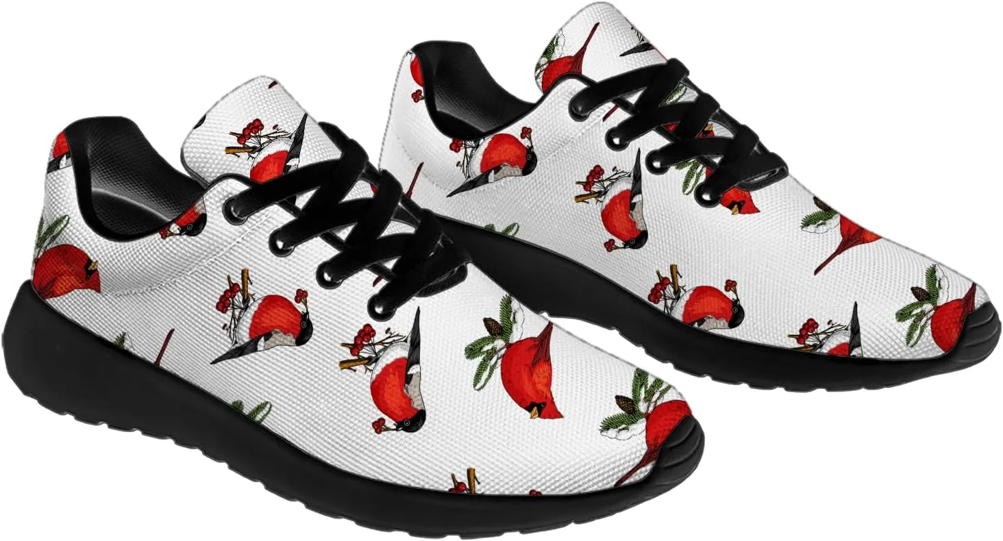 Bird Print Shoes for Men Women Lightweight Comfort Running Tennis Walking Sneakers Bird Lover Gifts for Him Her