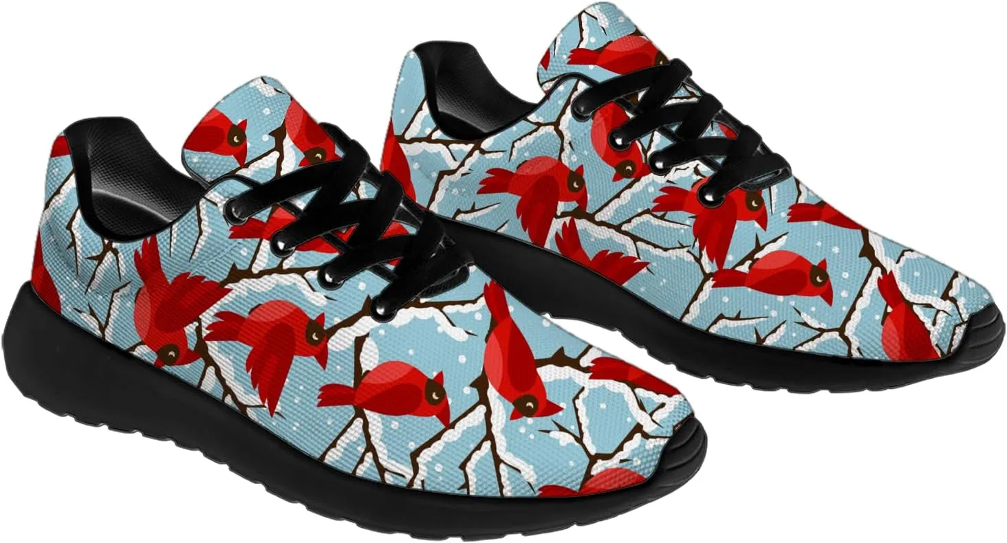 Bird Print Shoes for Men Women Lightweight Comfort Running Tennis Walking Sneakers Bird Lover Gifts for Him Her