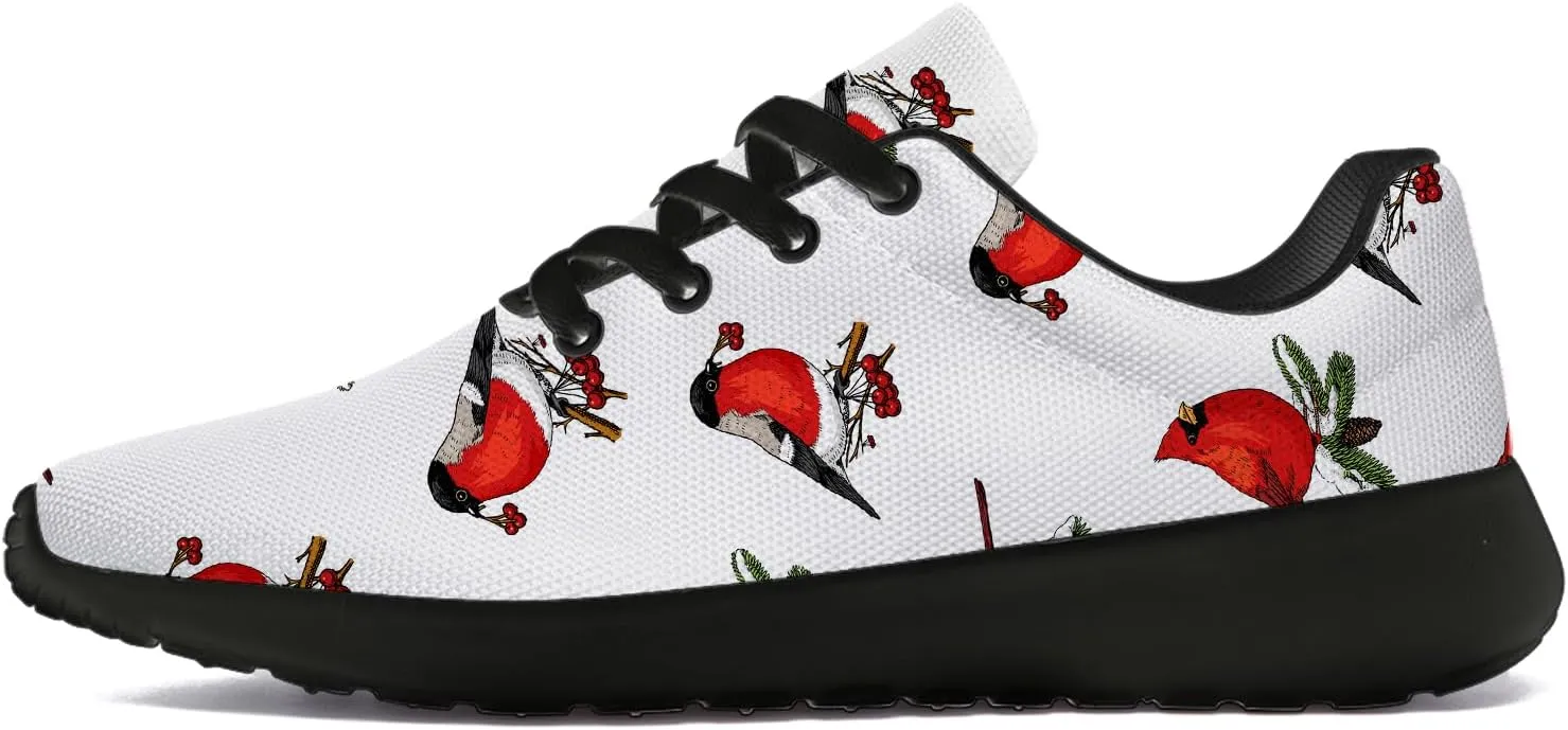 Bird Print Shoes for Men Women Lightweight Comfort Running Tennis Walking Sneakers Bird Lover Gifts for Him Her