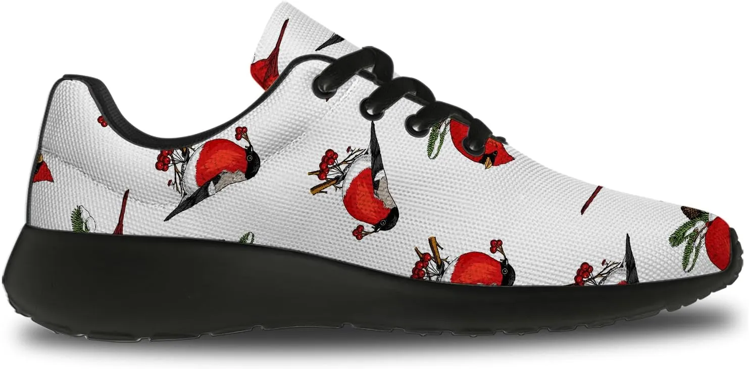 Bird Print Shoes for Men Women Lightweight Comfort Running Tennis Walking Sneakers Bird Lover Gifts for Him Her