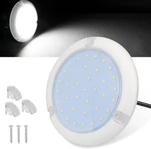 Boat LED Dome Light IP68 Marine Led Lights White Round Surface Mounted Boat Interior Lights Round Cabin Light for Boats RV Trailers