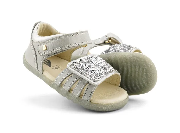 Bobux Gem Silver Sparkle Gem Sandal
