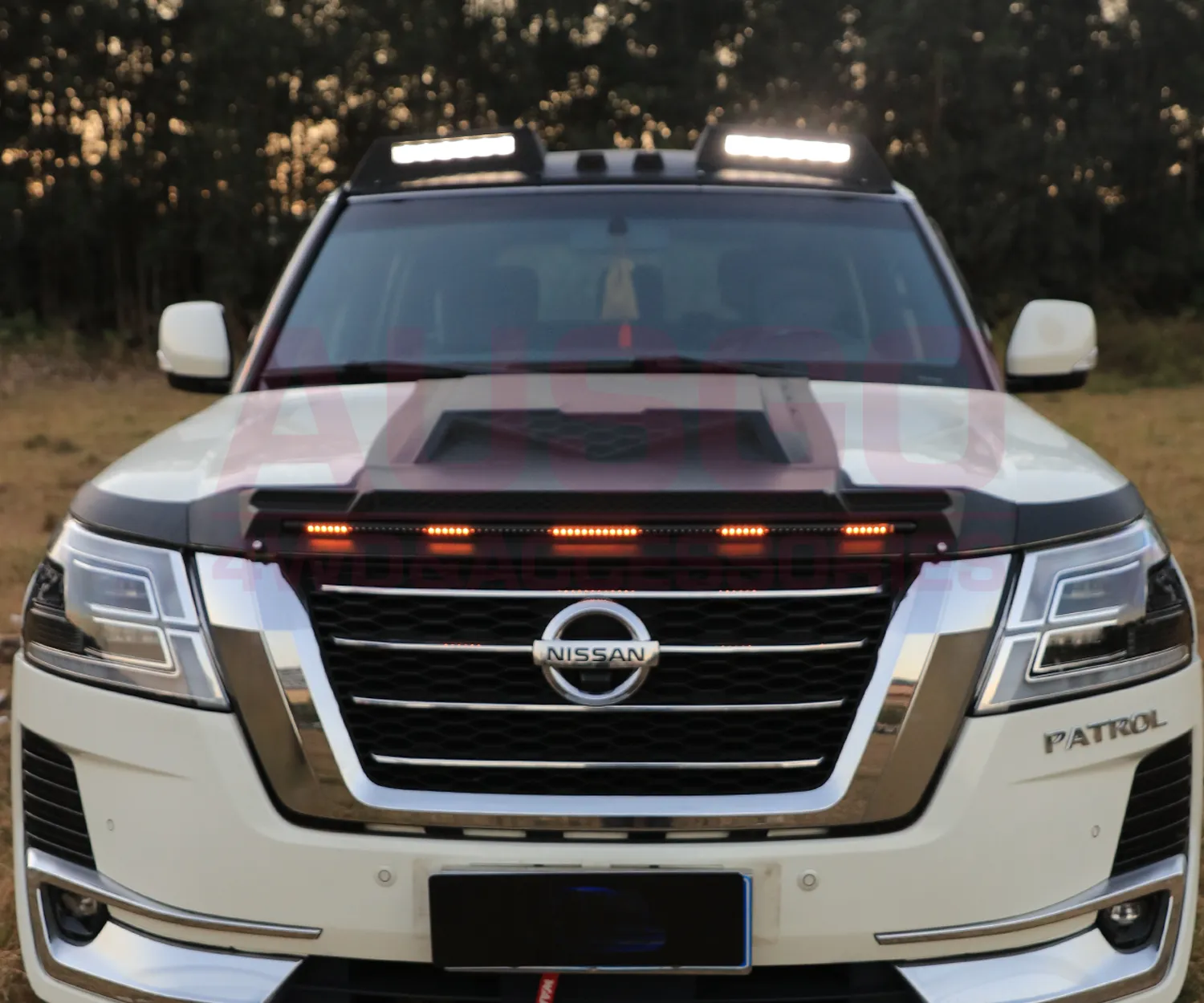 Bonnet Protector with LED Light  for Nissan Patrol Y62 2021-Onwards