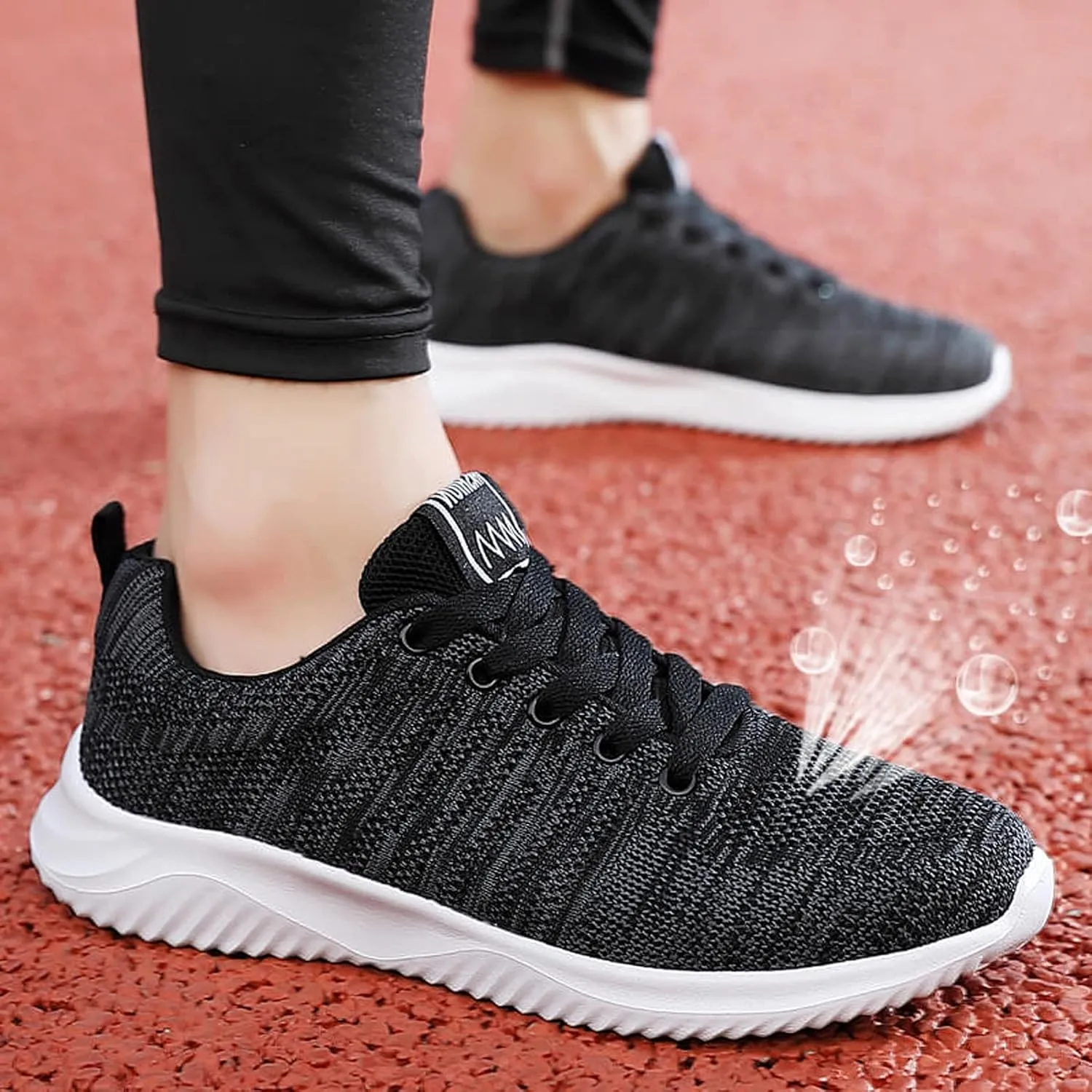 BORAMAX Trainers Mens Running Shoes Tennis Fashion Sneakers Athletic Slip On Walking Gym Lightweight Breathable Shoes