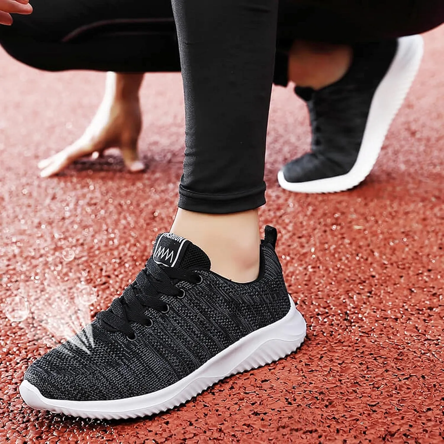 BORAMAX Trainers Mens Running Shoes Tennis Fashion Sneakers Athletic Slip On Walking Gym Lightweight Breathable Shoes