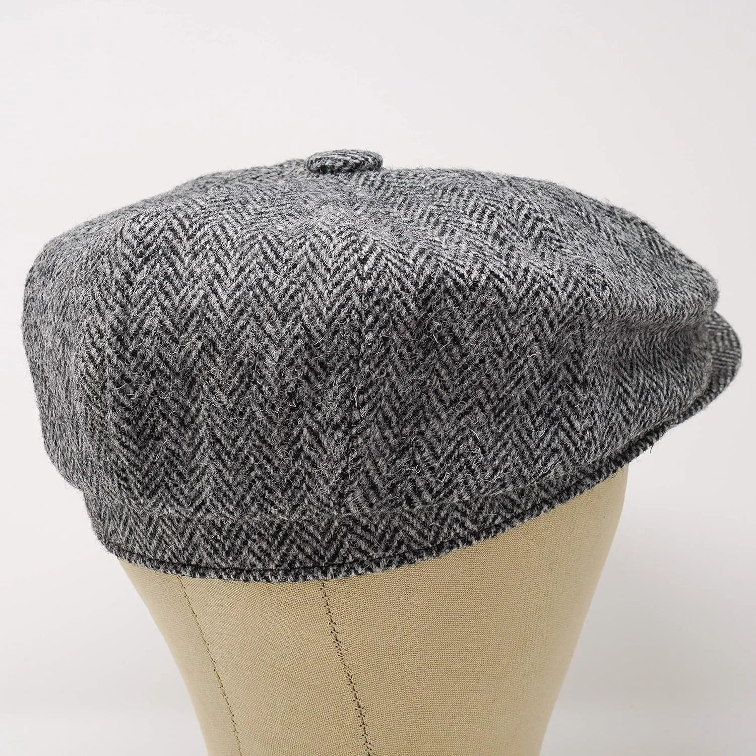 Borges & Scott Lomond Newsboy Cap - 100% Handwoven Wool - Harris Tweed - Water Resistant