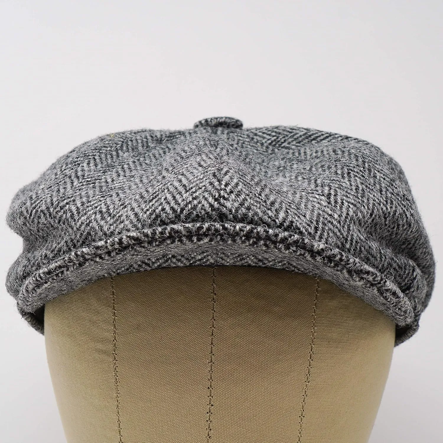Borges & Scott Lomond Newsboy Cap - 100% Handwoven Wool - Harris Tweed - Water Resistant