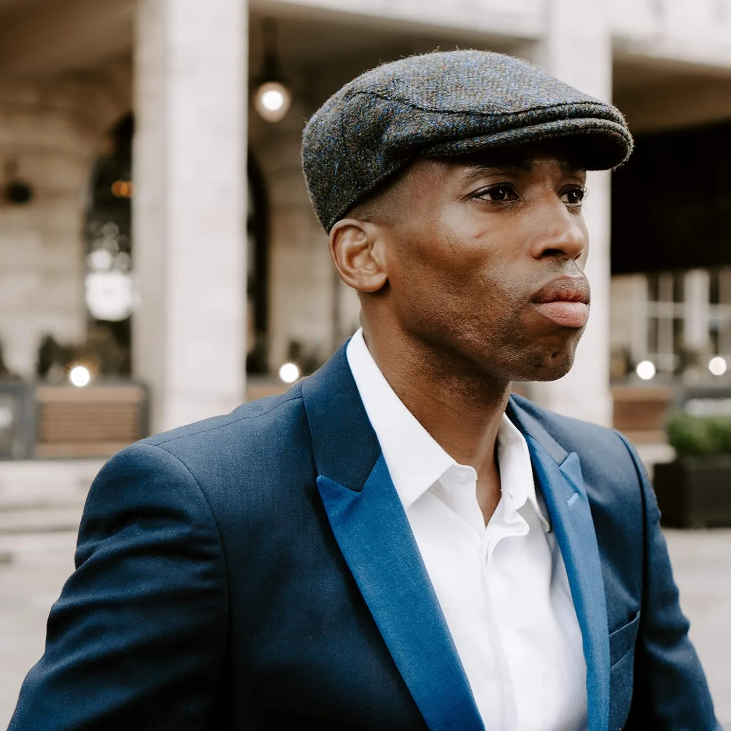 Borges & Scott Nevis Flat Cap - 100% Handwoven Wool – Harris Tweed – Water Resistant