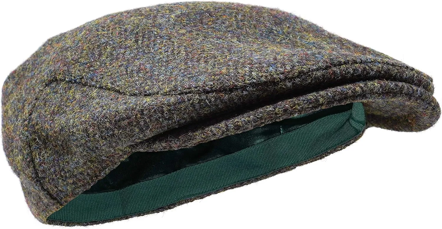 Borges & Scott Nevis Flat Cap - 100% Handwoven Wool – Harris Tweed – Water Resistant