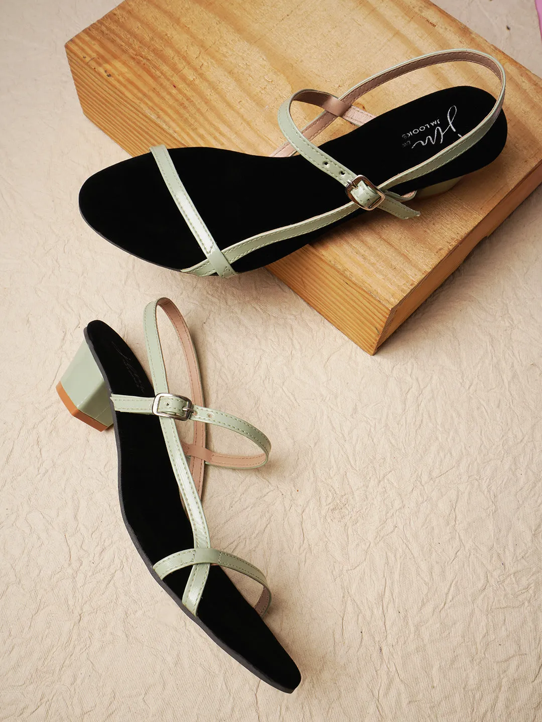 Buckle Strap Block Heel