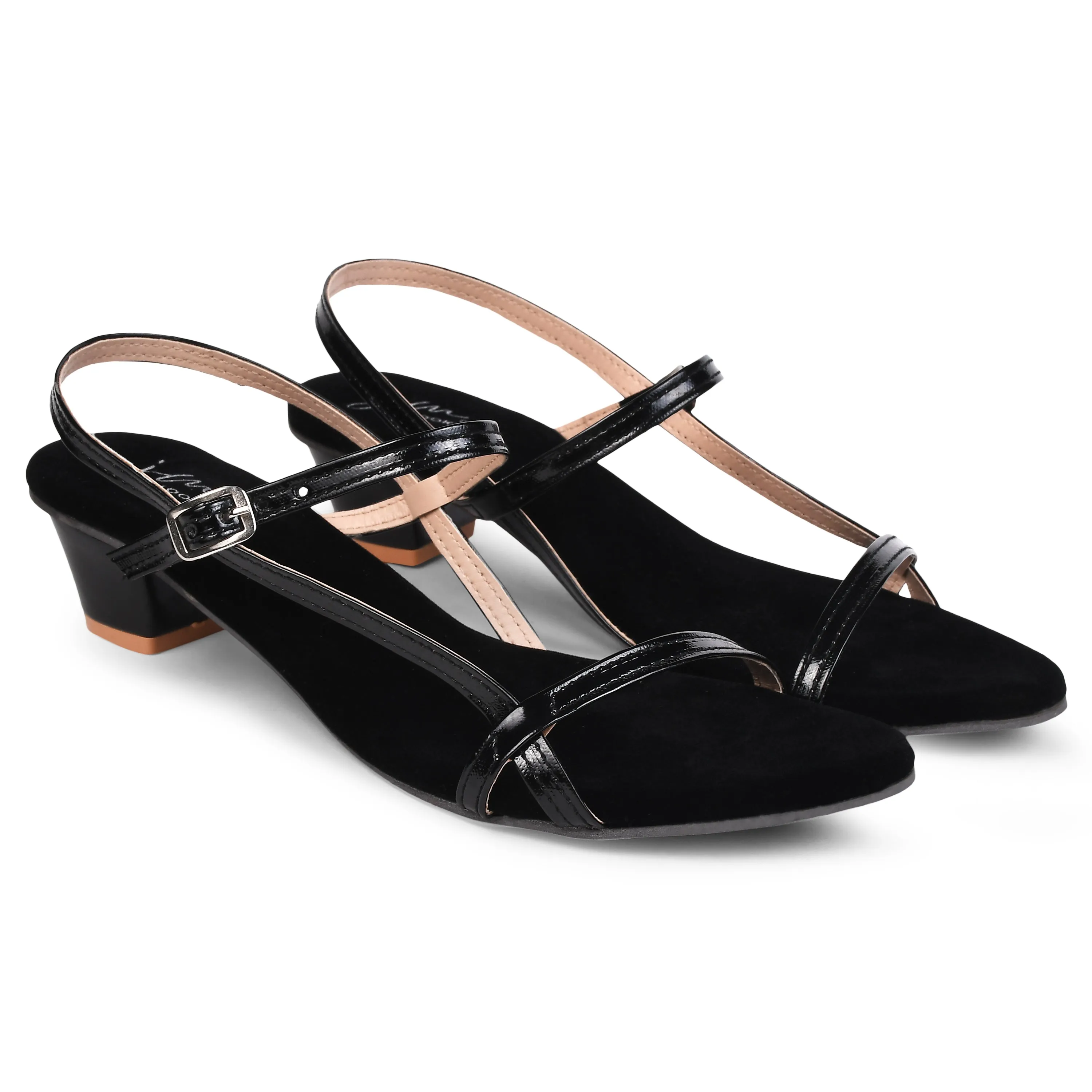 Buckle Strap Block Heel