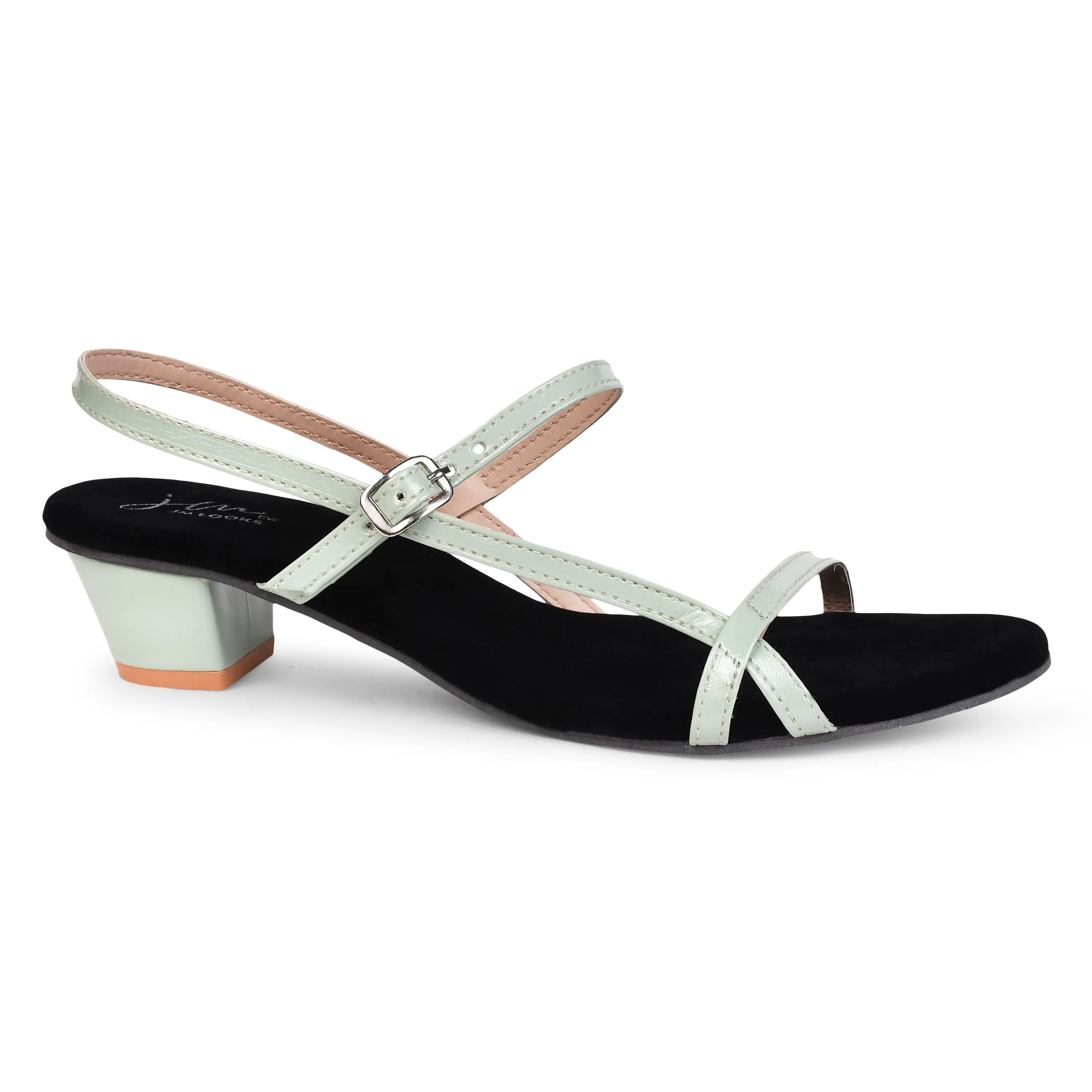 Buckle Strap Block Heel
