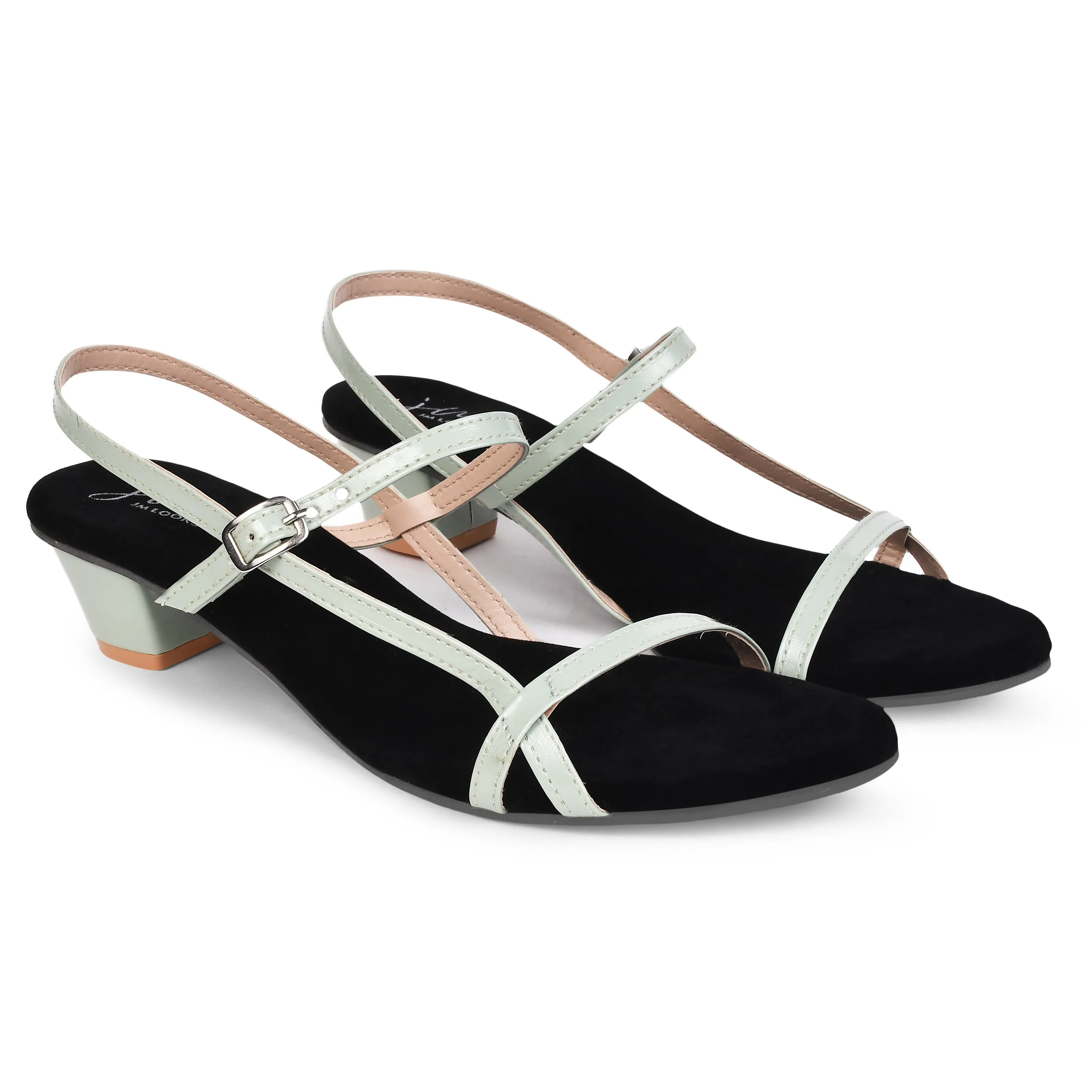 Buckle Strap Block Heel
