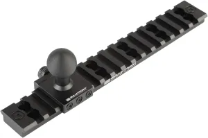 Bulletpoint Mounting Solutions Metal Picatinny-Style Rail Device Mount Attachment with 20mm Ball Mount Add-On Accessory for RubiGrid Dash Mounts (7 inch)